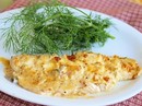 Филе трески запечённое под горчичным соусом (130 гр) 